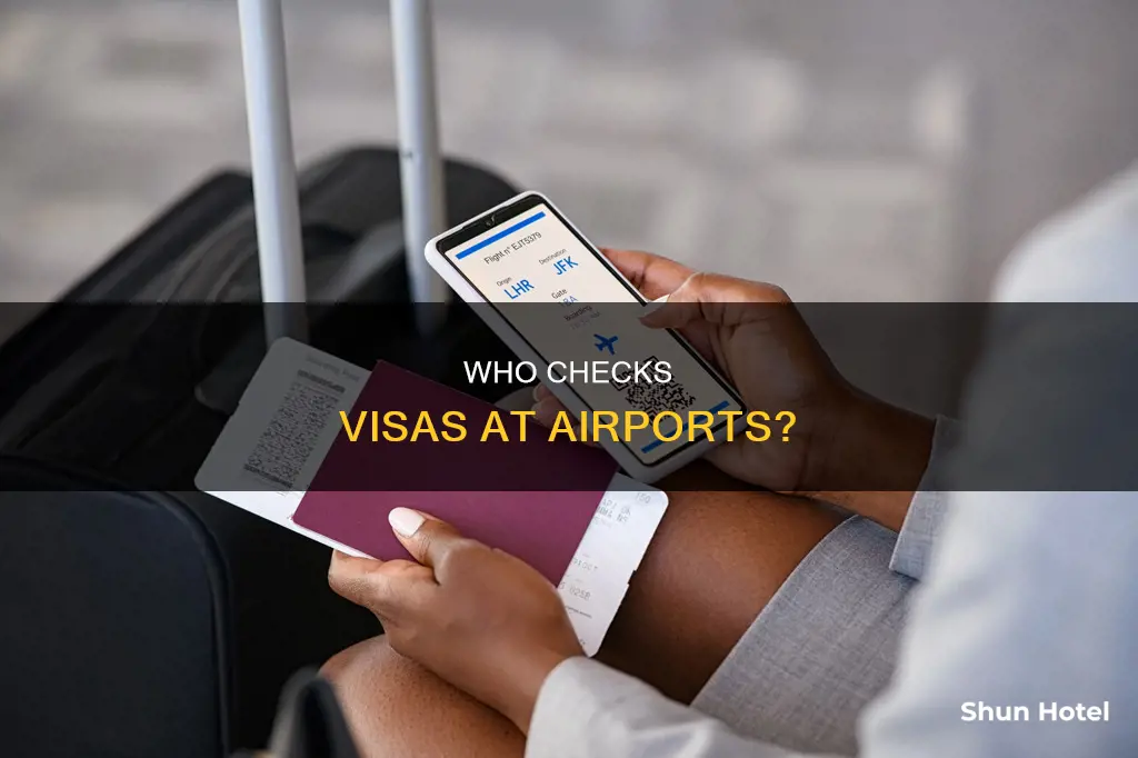 which department checks visa at airport