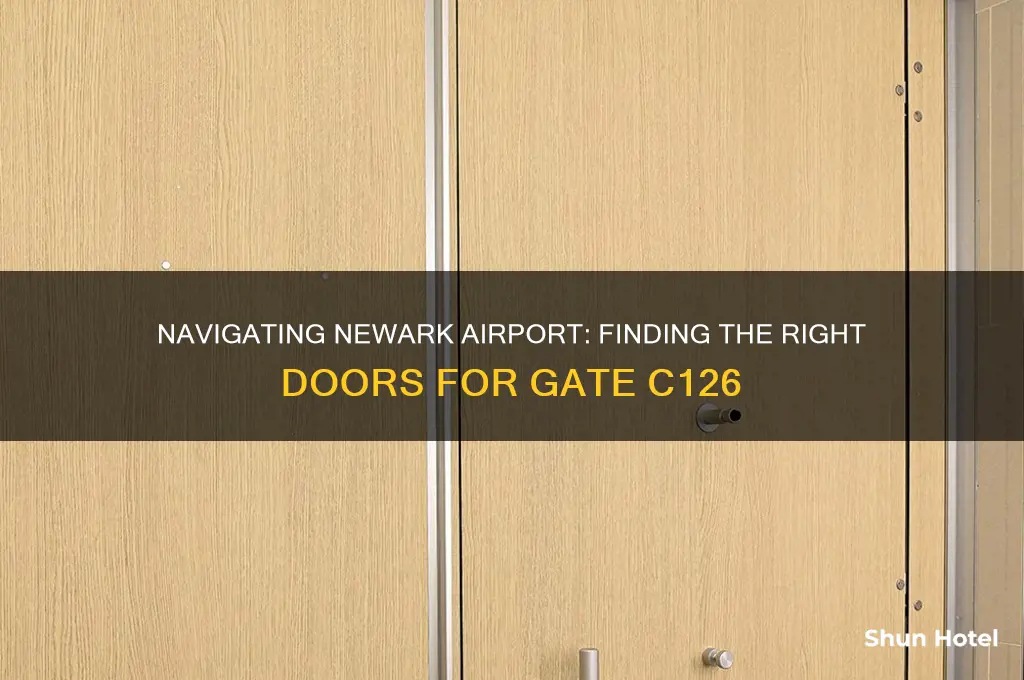 which doors open to gate c126 in newark airport