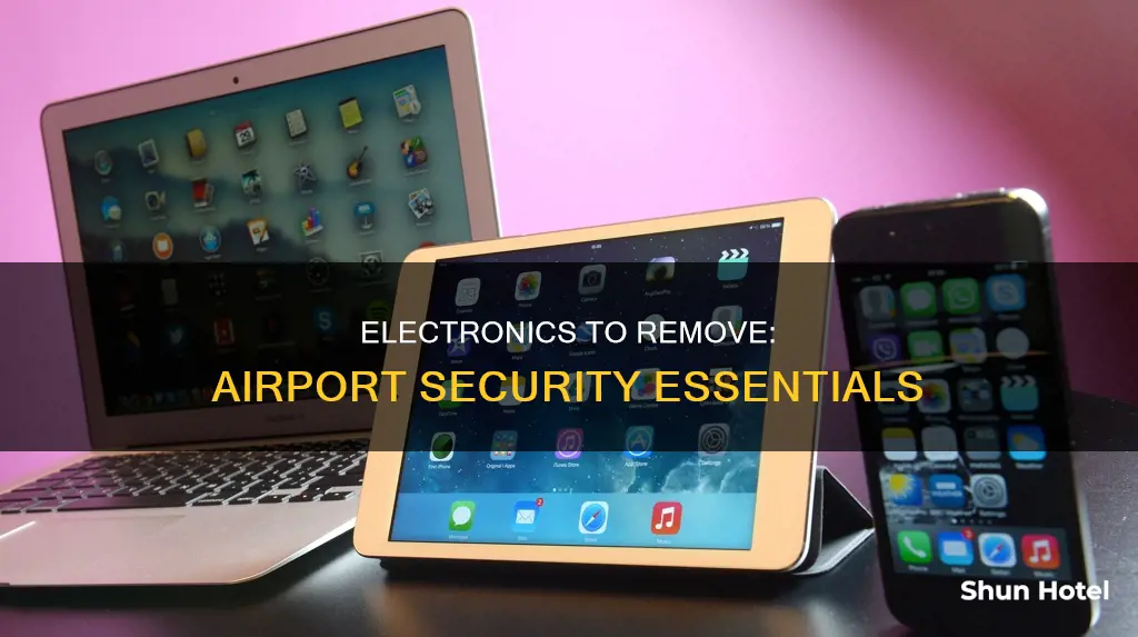 which electronics remove at airport security