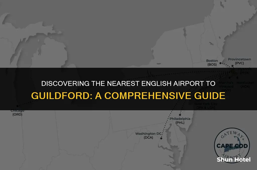 which english airport is closest to guilford england