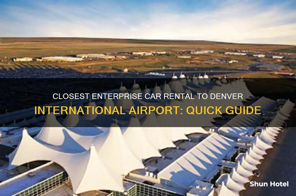 which enterprise car rental is closest to denver international airport