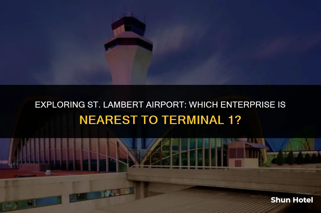 which enterprise is closest to terminal 1 lambert airport
