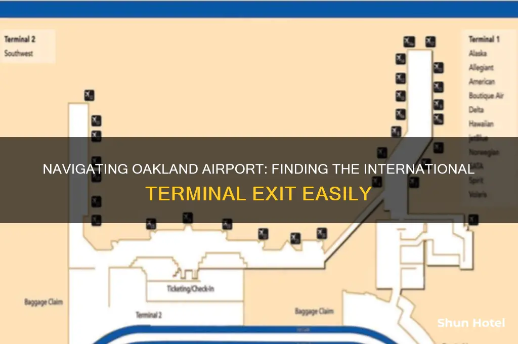 which exit for international terminal at oakland airport