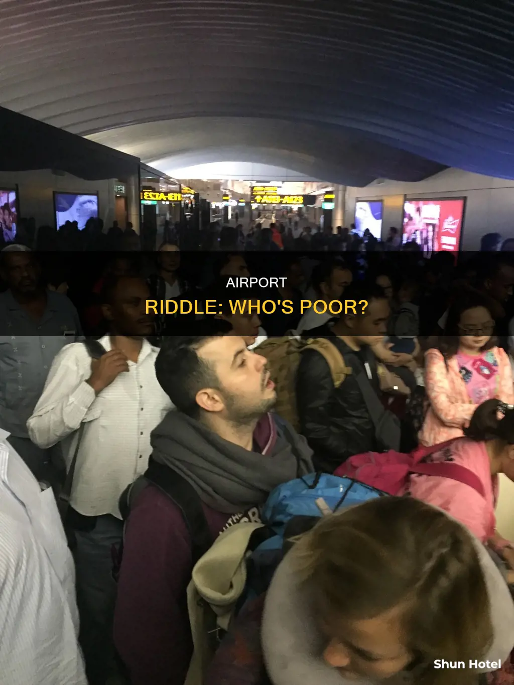 which family is poor airport riddle