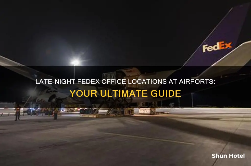 which fedex office open the latest airport