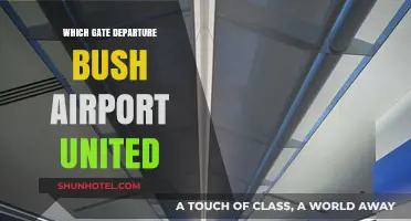 United Departure Gates at Bush Airport