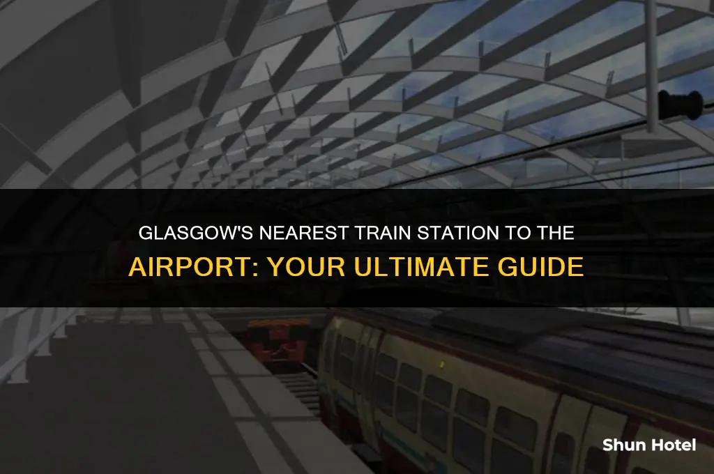 which glasgow train station is closest to the airport