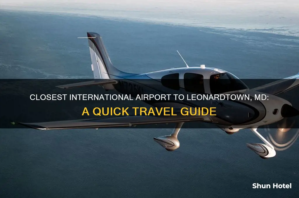 which international airport is closest to leonardtown md