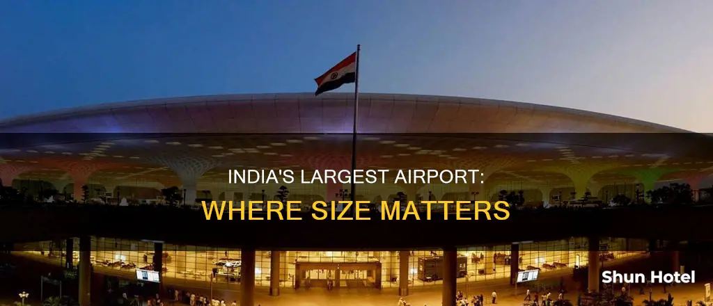 which is biggest airport in india