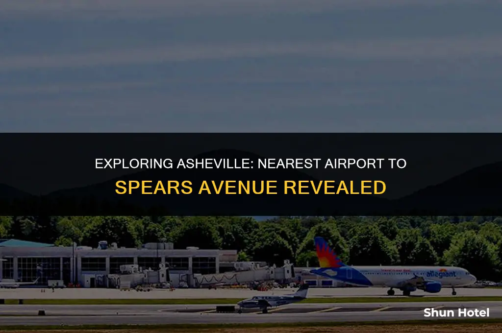 which is closest airport to spears avenue asheville nc