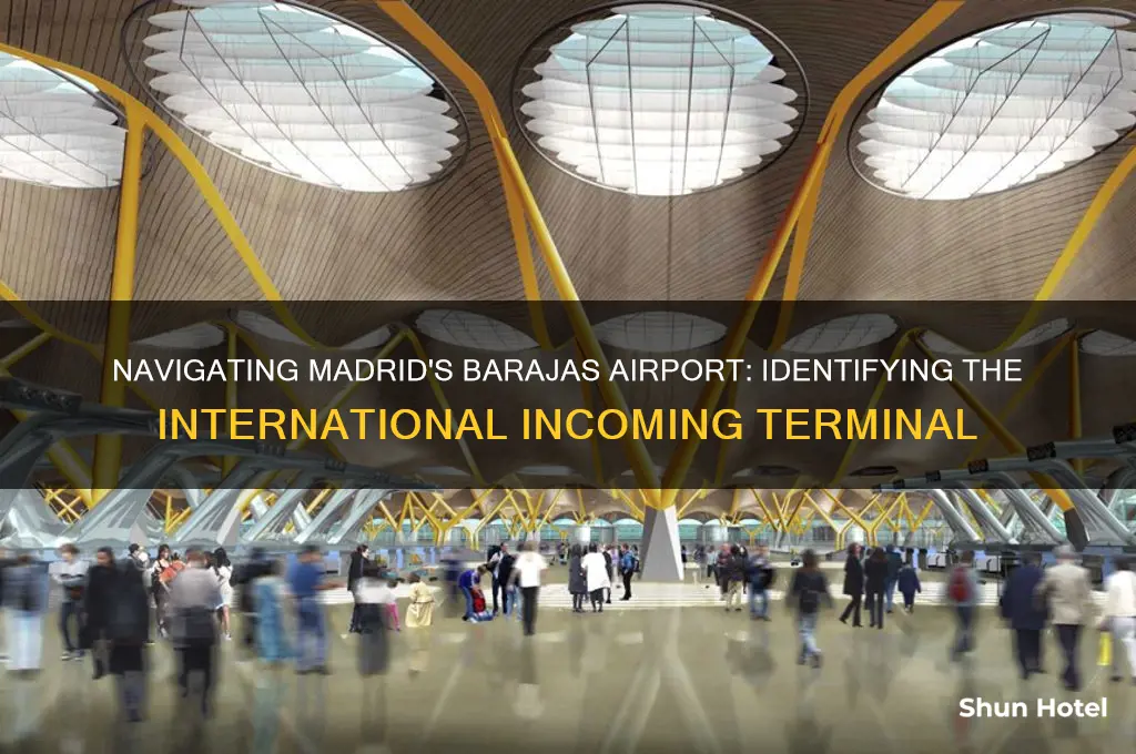 which is international incoming terminal at barajas airport madrid