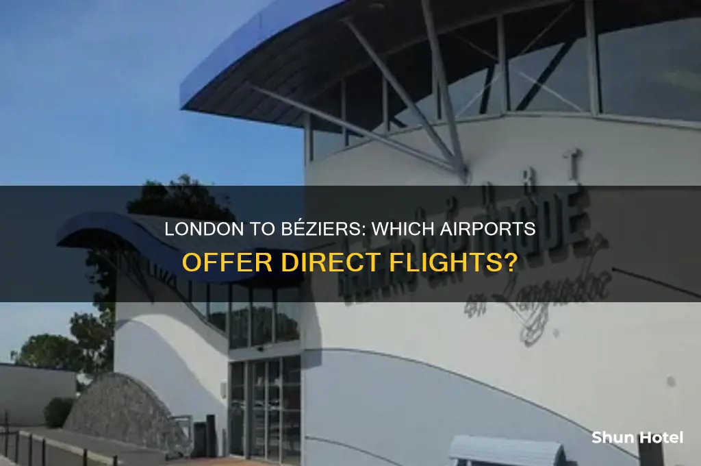 which london airports fly to beziers