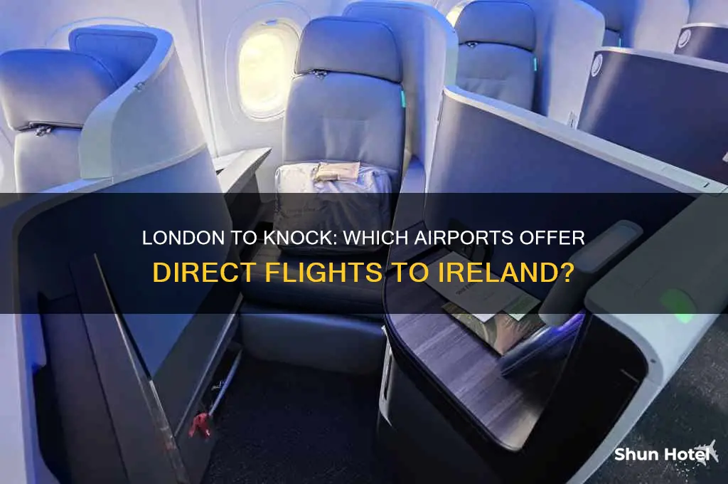 which london airports fly to knock