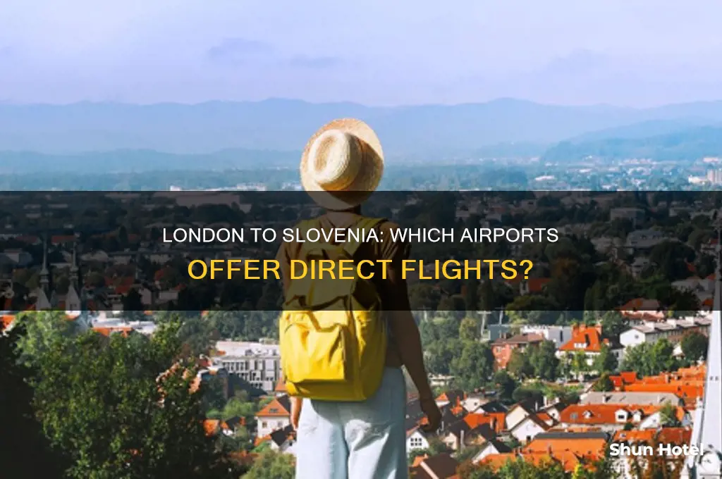 which london airports fly to slovenia