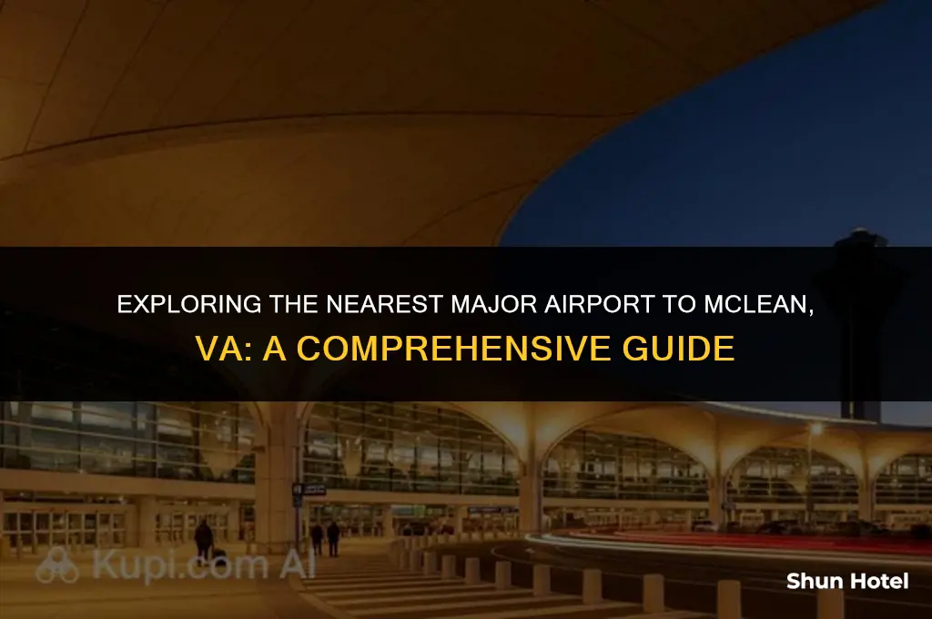 which major airport is closest to mclean va