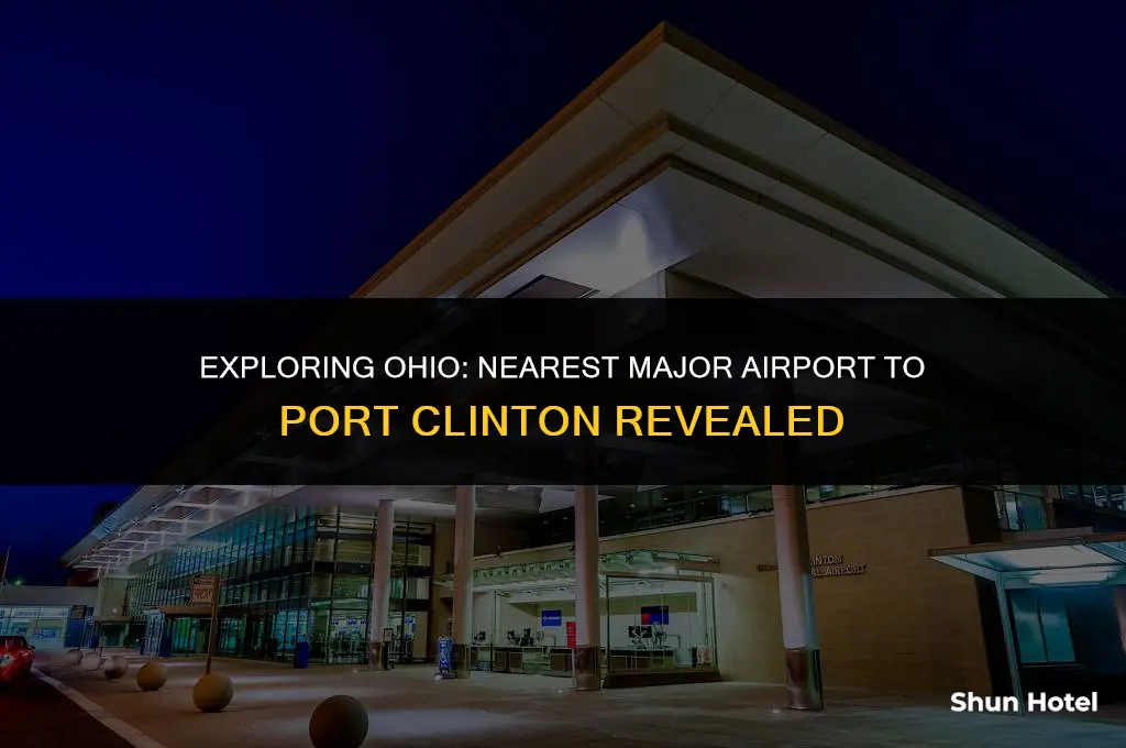which major airport is closest to port clinton ohio