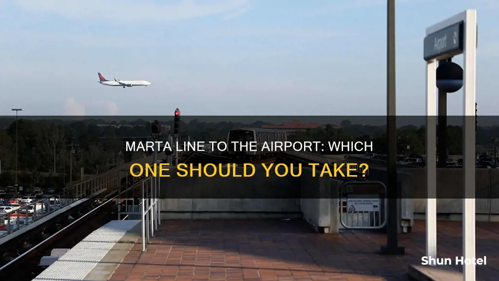 which marta line goes to airport