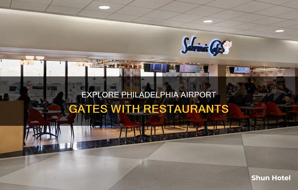 which philadelphia airport gates have restaurants