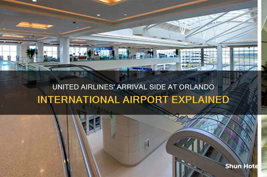 which side of orlando international airport does united fly into