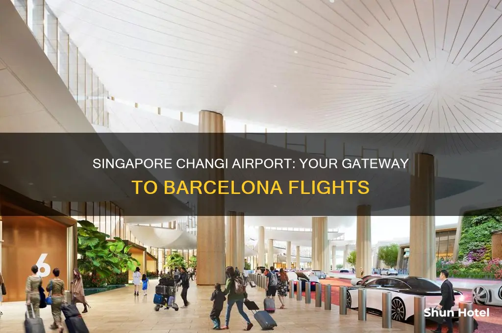 which singapor airport flies to barcelona