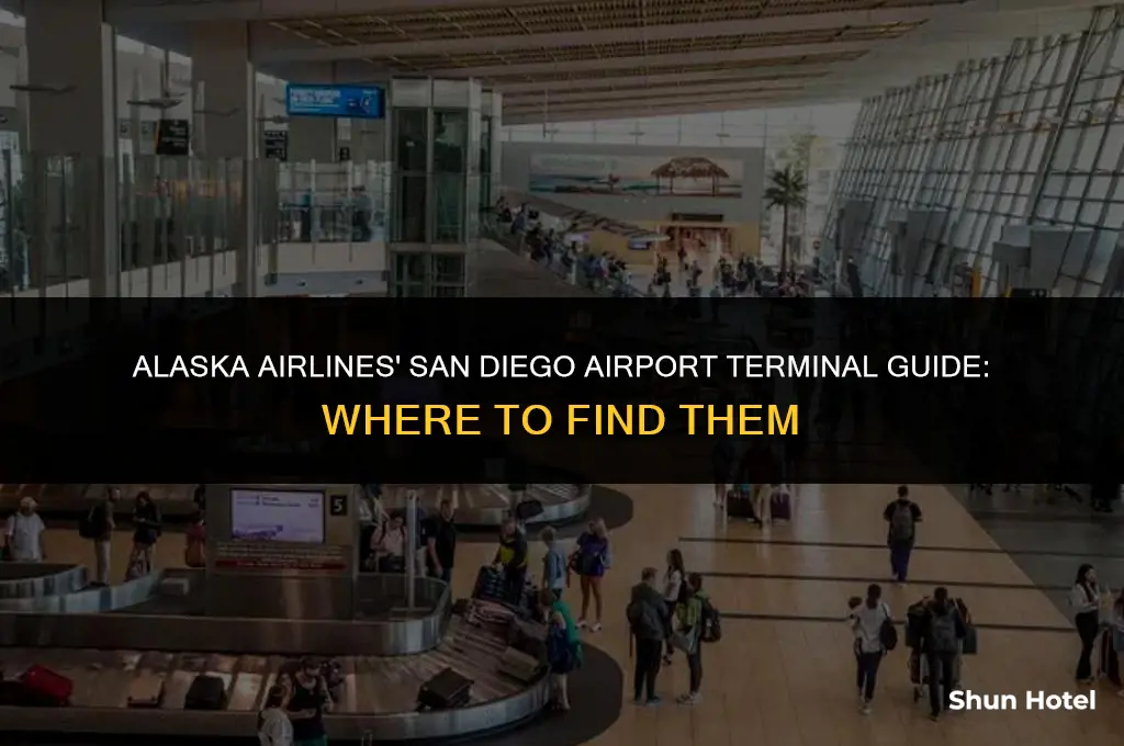 which terminal at san diego airport is alaska airlines