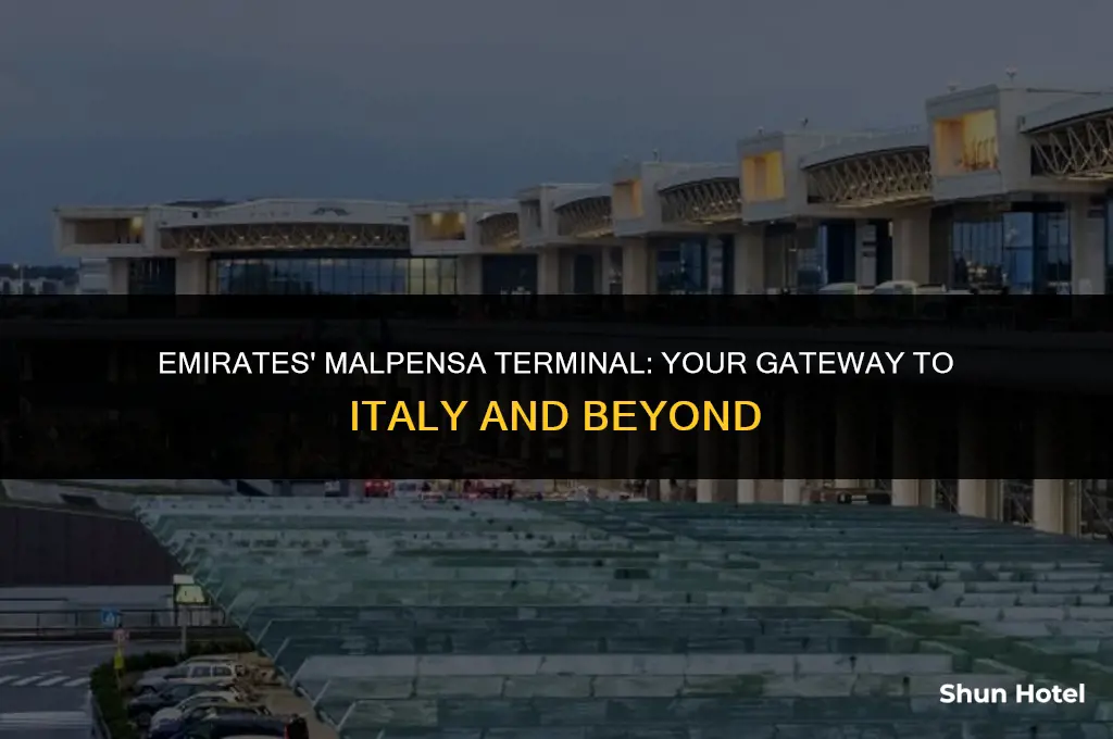 which terminal does emrites use in malpensa italy airport