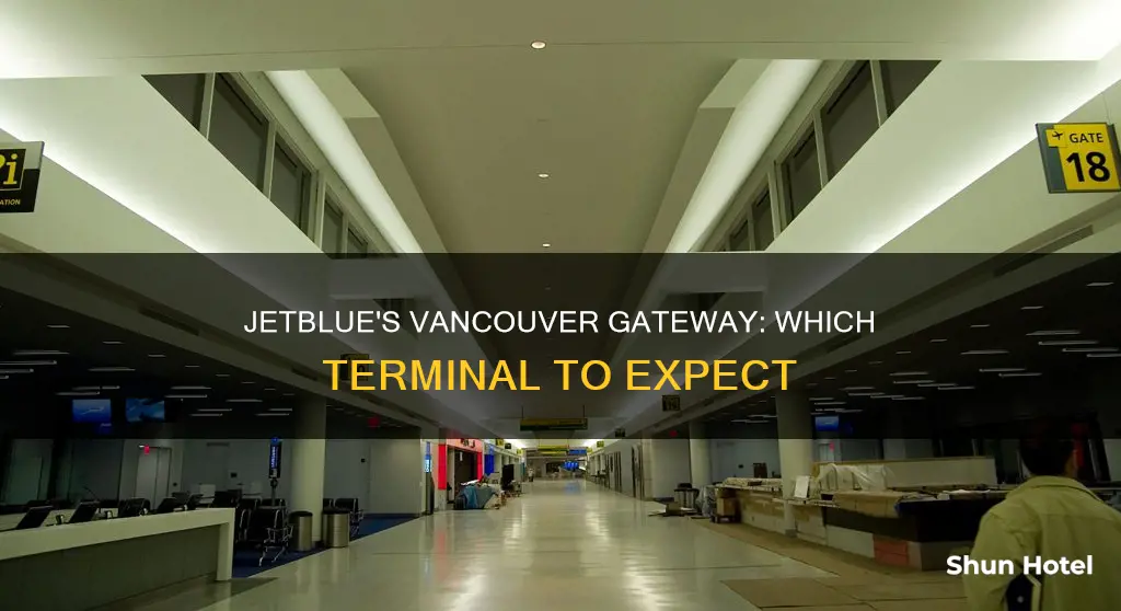 which terminal does jet blue arrives athte vancouver airport canada