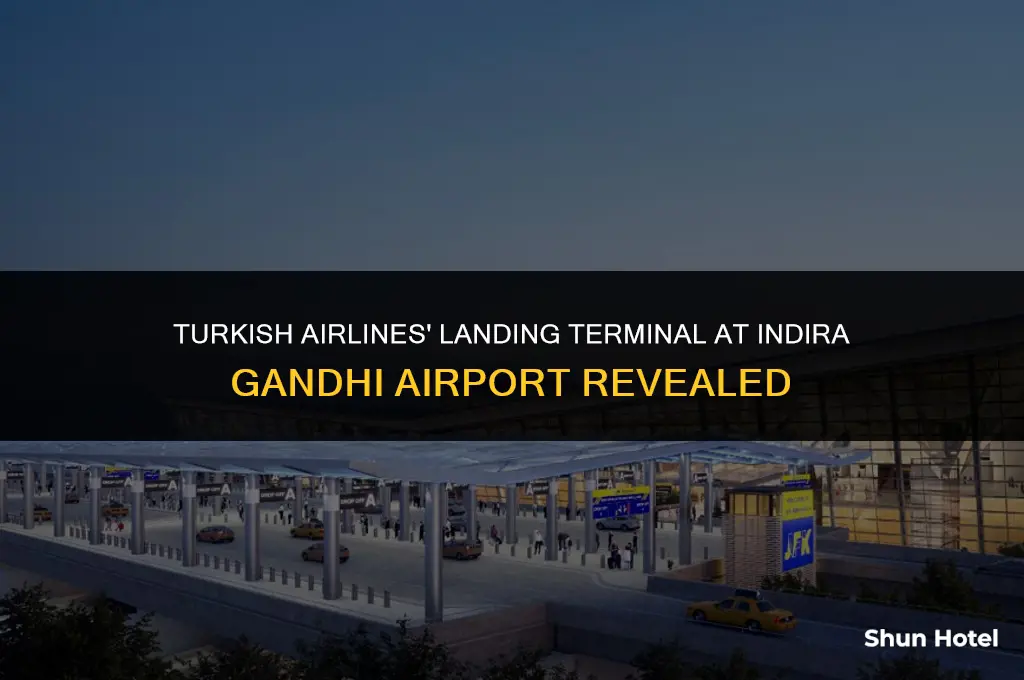 which terminal does turkish airline land at indira ghandi airport