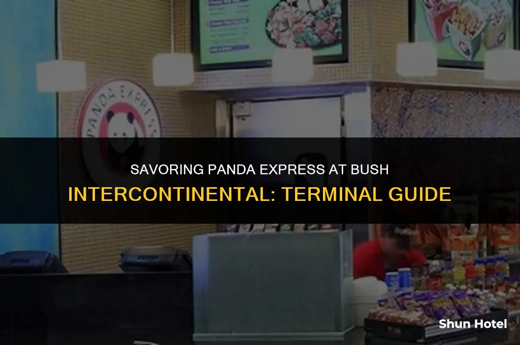 which terminal in bush intercontinental airport has a panda express