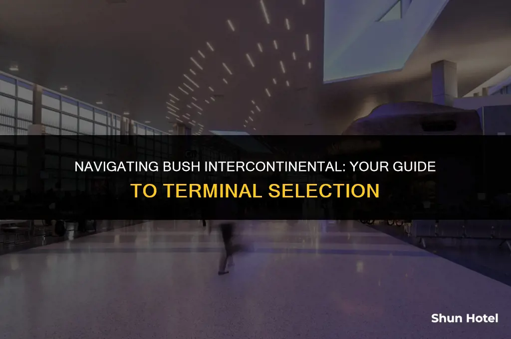 which terminal in bush intercontinental airport