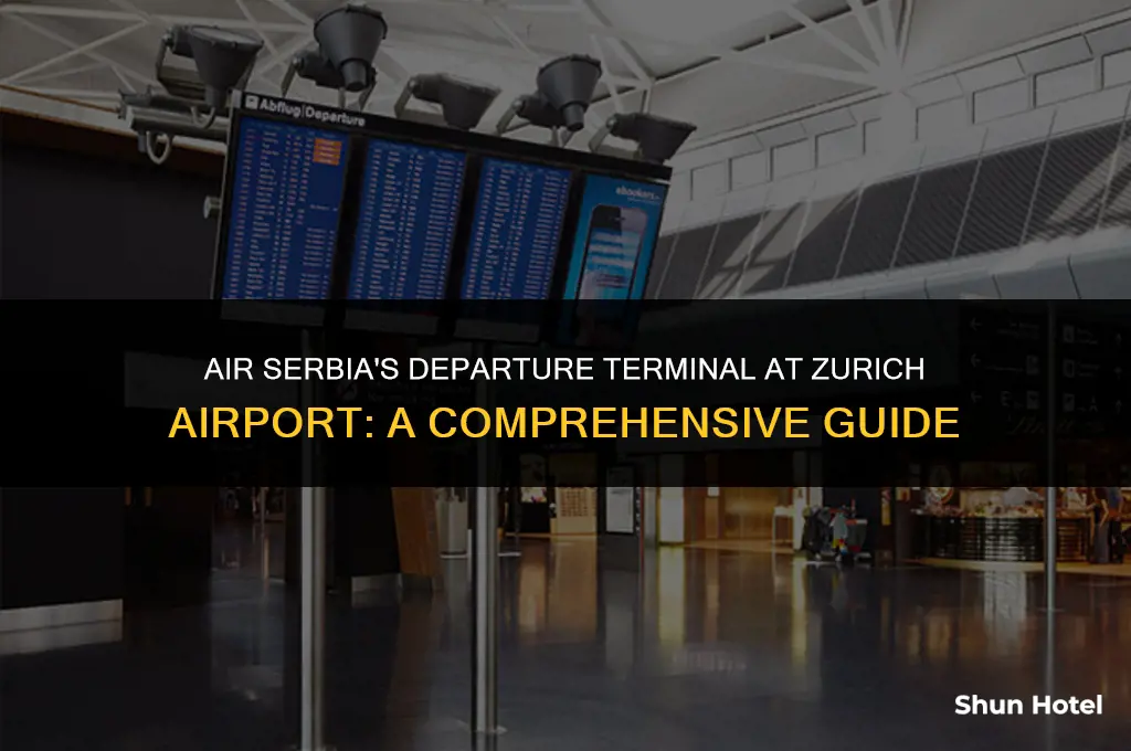 which terminal is air serbia at zurich airport departures