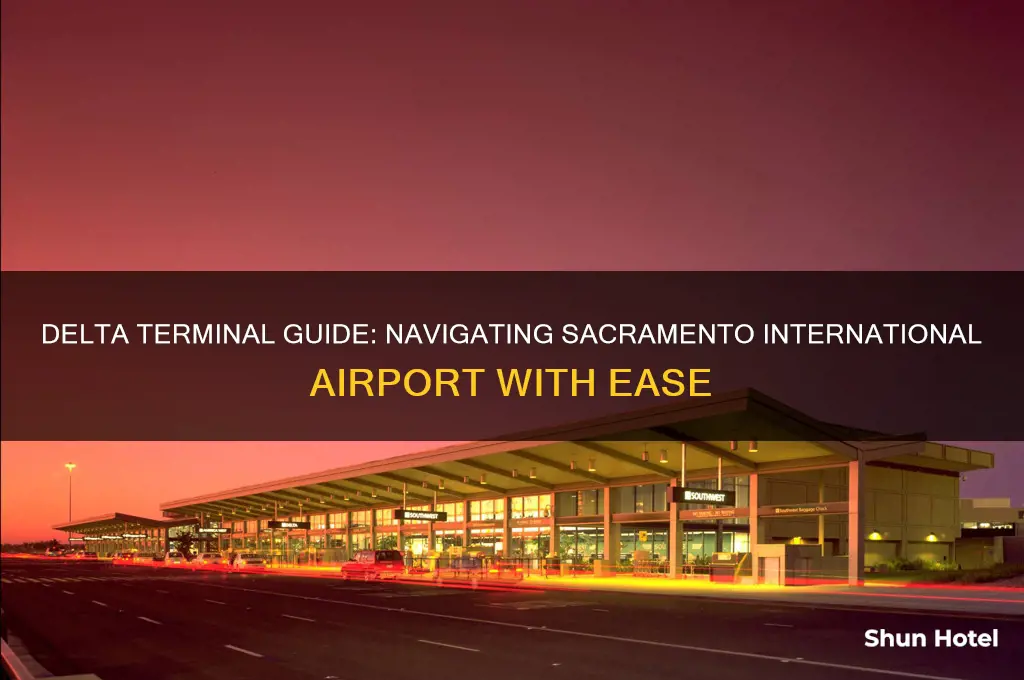 which terminal is delta in at saceamento international airport