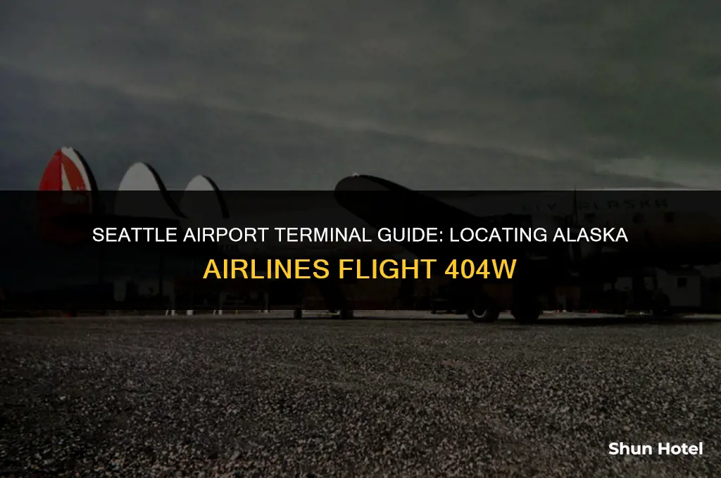 which terminal is flight 404w alaska at seattle airport