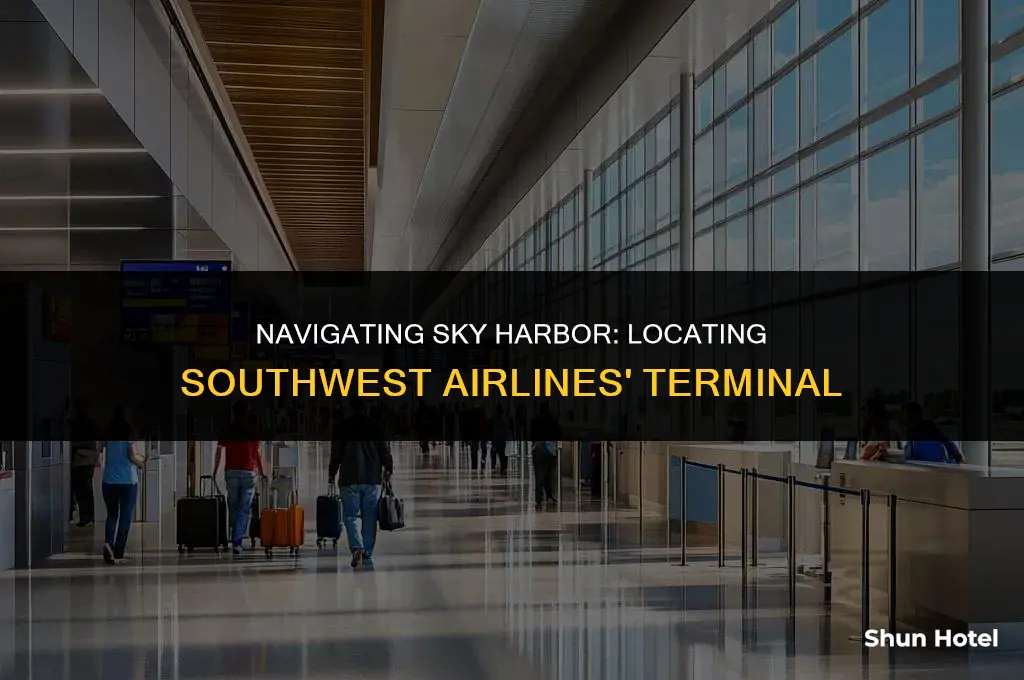 which terminal is southwest airlines at sky harbor airport