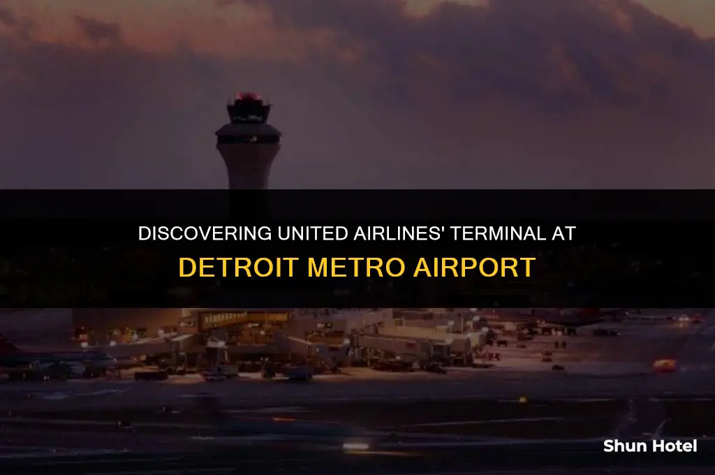 which terminal is united airlines in detriot metro airport in