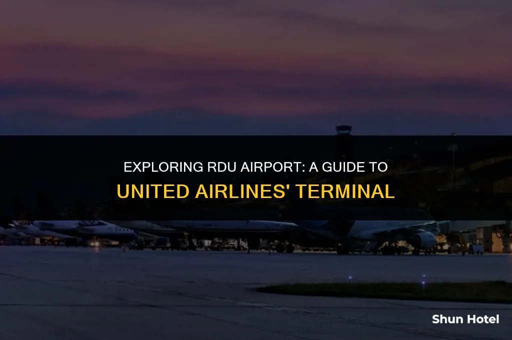 which terminal is united at rdu airport