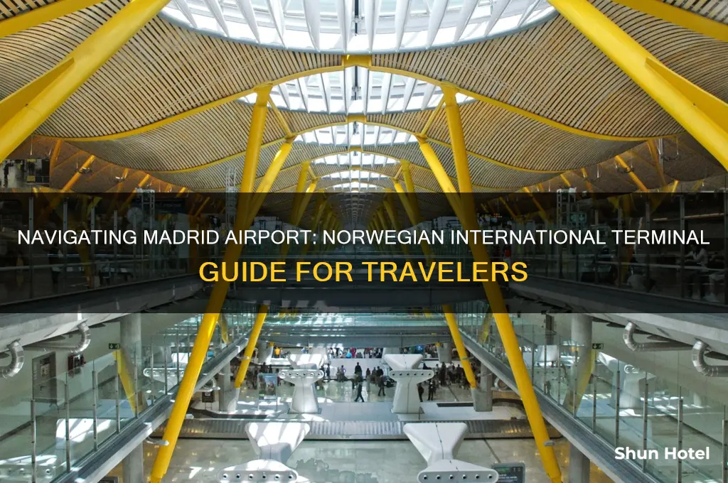 which terminal madrid airport norwegian international terminal