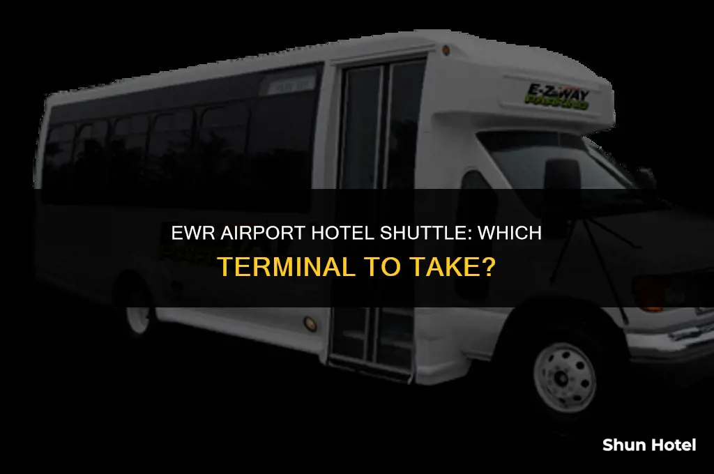 which terminal to take hotel shuttle bus from ewr airport