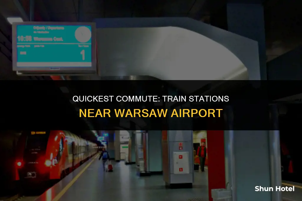 which train station is closest to warsaw airport