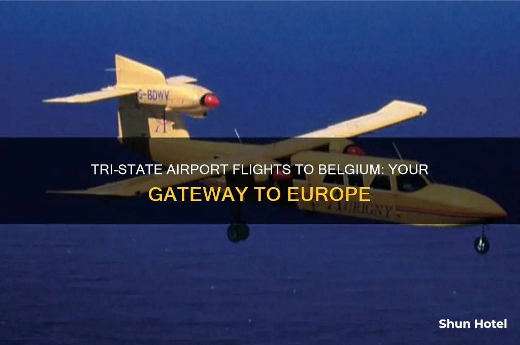 which tri state airport flies to belgium