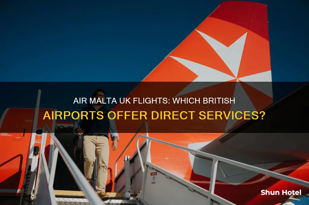 which uk airports do air malta fly from
