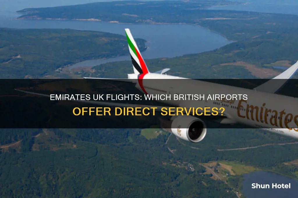 which uk airports do emirates fly from
