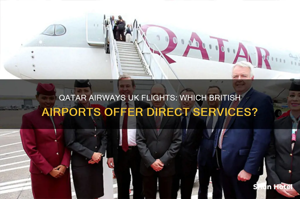 which uk airports does qatar airways fly from