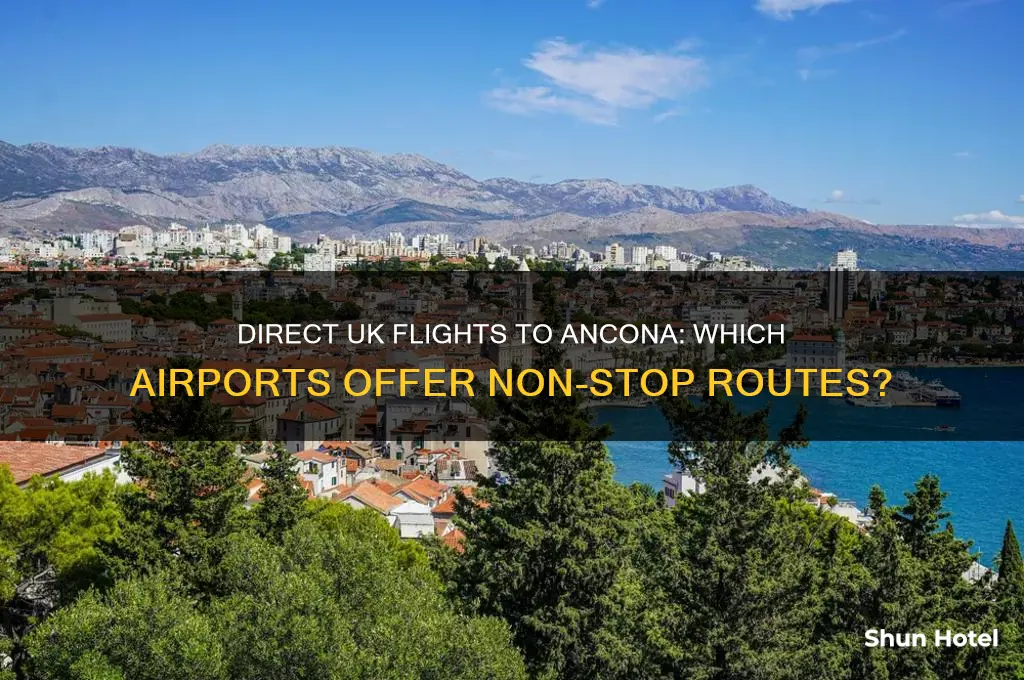 which uk airports fly direct to ancona