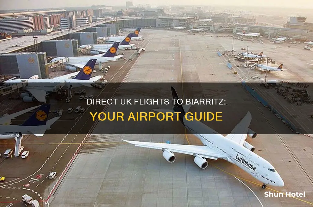 which uk airports fly direct to biarritz