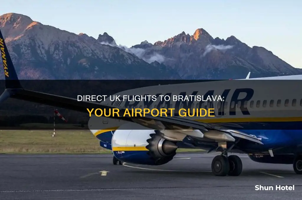 which uk airports fly direct to bratislava