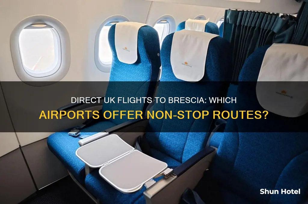 which uk airports fly direct to brescia