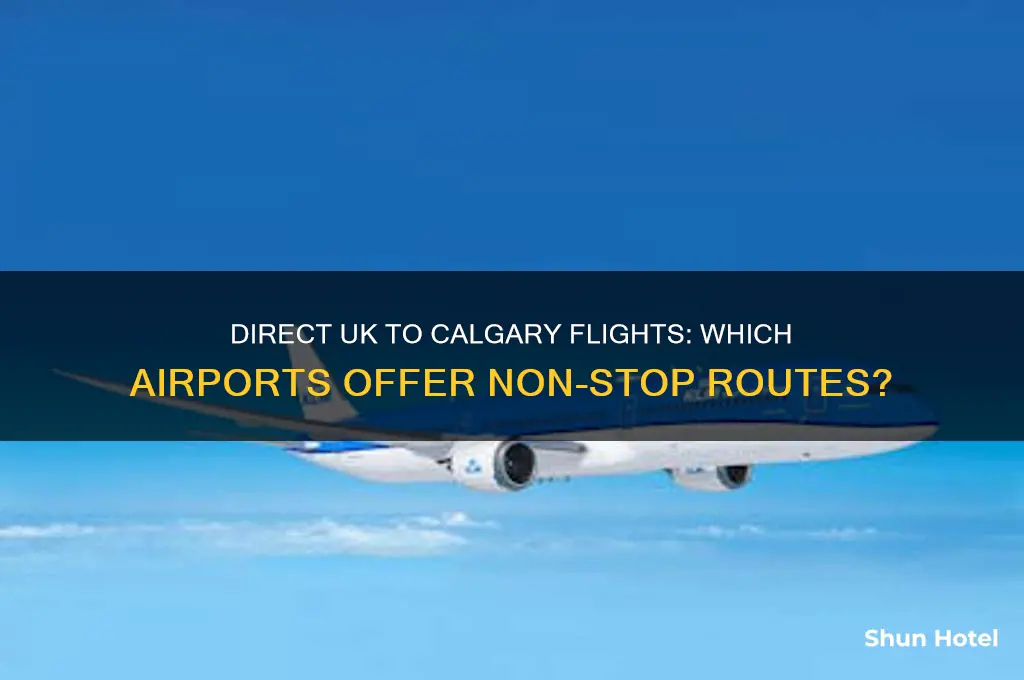 which uk airports fly direct to calgary
