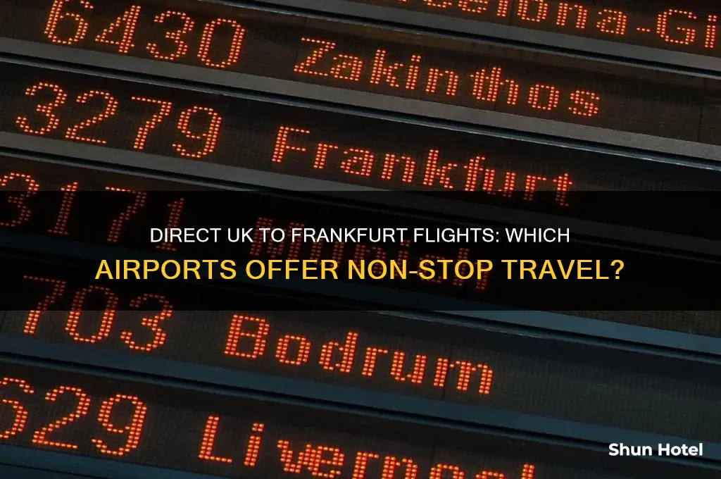 which uk airports fly direct to frankfurt