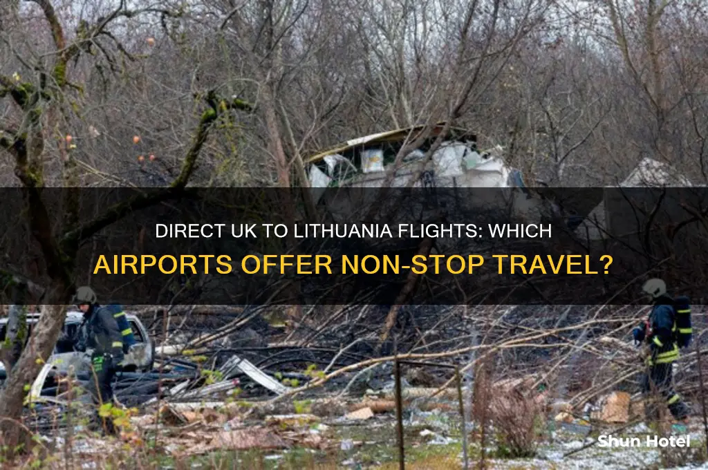 which uk airports fly direct to lithuania